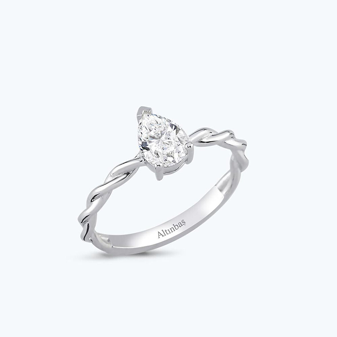 Altın Damla Tektaş Yüzük