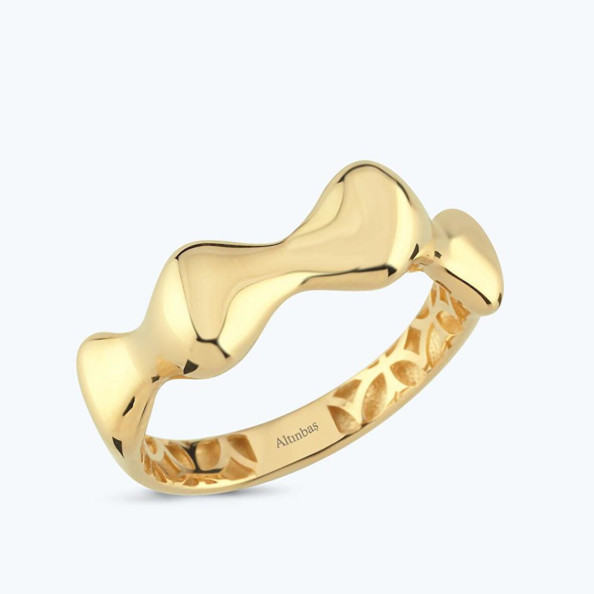Altın Dalga Yüzük