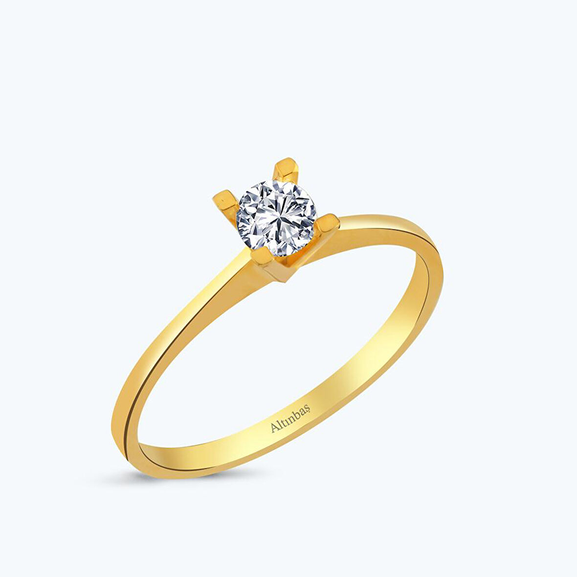 22 Ayar Altın Tektaş Yüzük