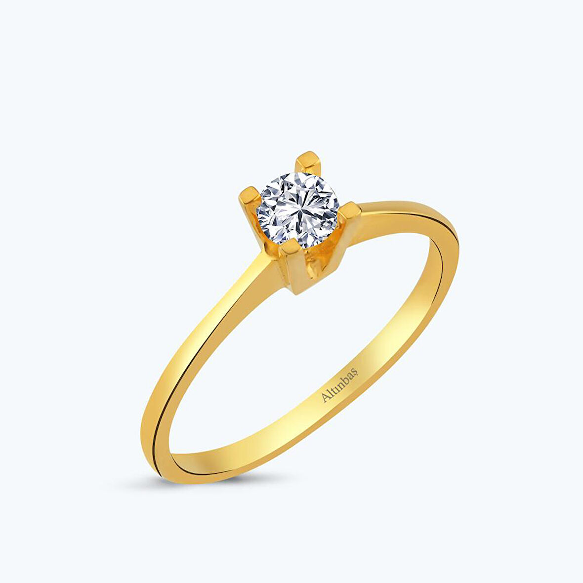 22 Ayar Altın Tektaş Yüzük