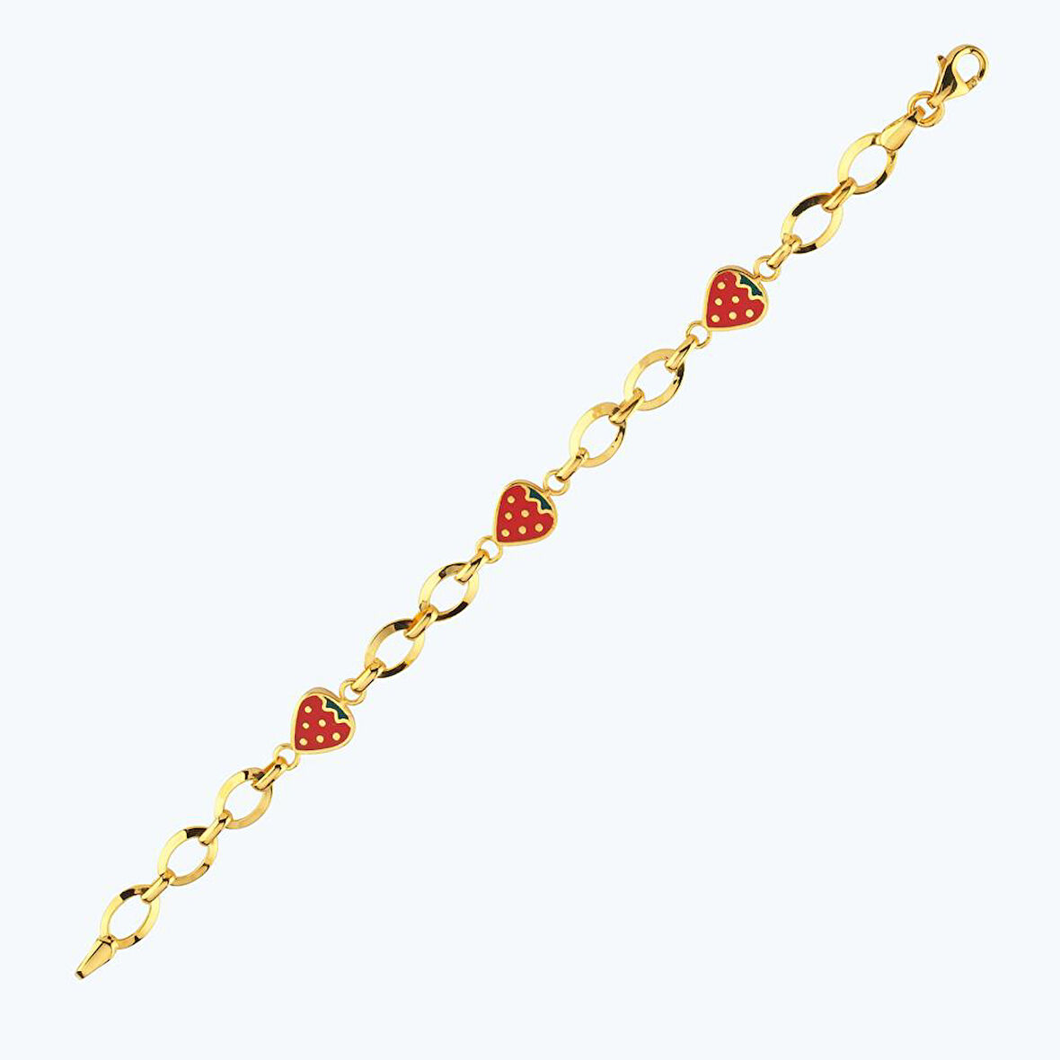 22 Ayar Altın Çocuk Çilek Bileklik