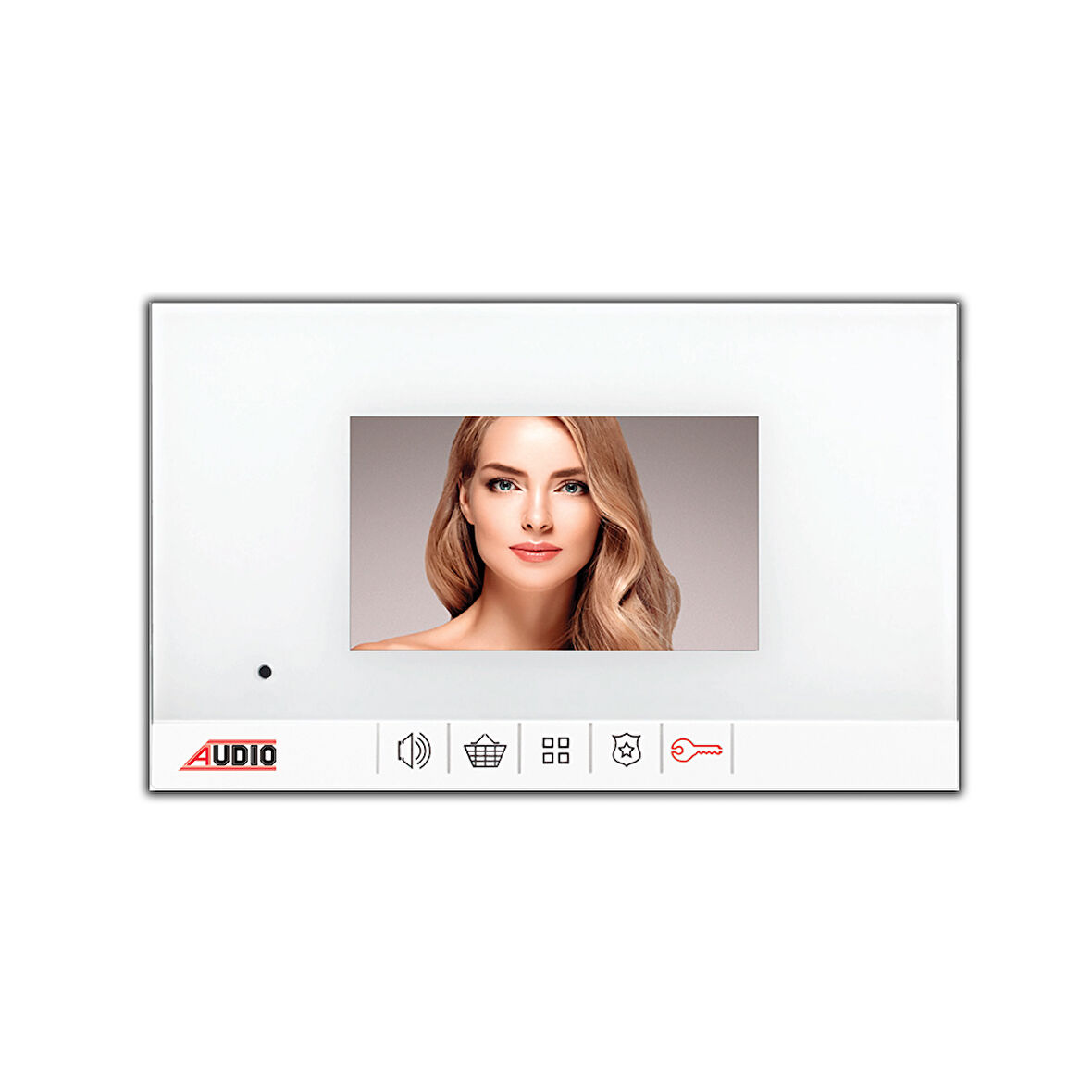 AUDIO 001180B Bus Plus 4.3"Görüntülü Diafon Mekani̇k Butonlu - Beyaz Şase