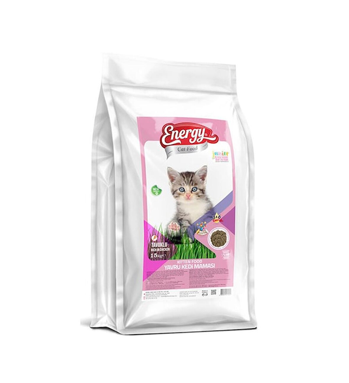 Pet Food Energy CAT FOOD ENERGY® Tavuklu Yavru Kedi Maması-15 Kilogram