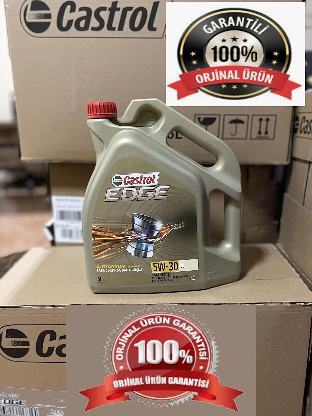 Castrol Edge 5W-30 LL 5 Litre Motor Yağı (Üretim Yılı:TEMMUZ 2021)