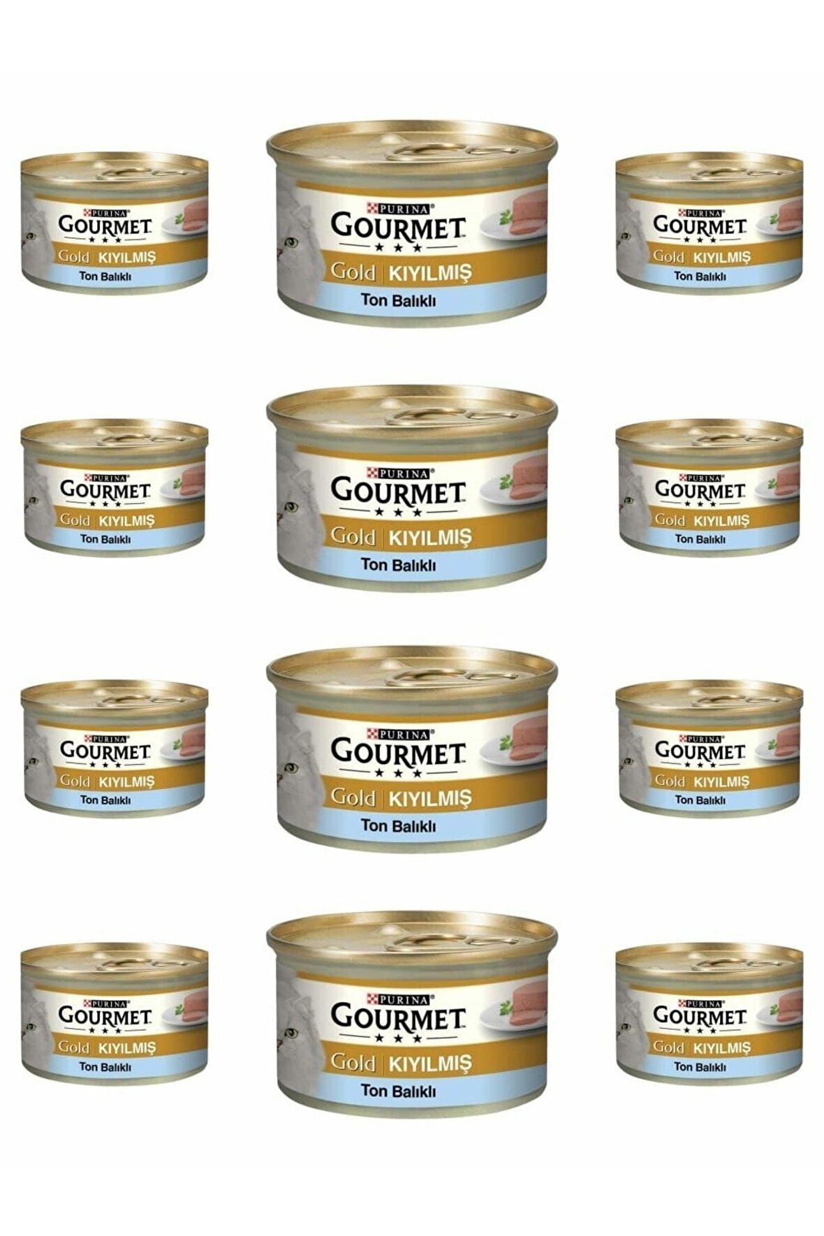 Gold Kıyılmış Ton Balıklı Kedi Konservesi 12x85 Gr