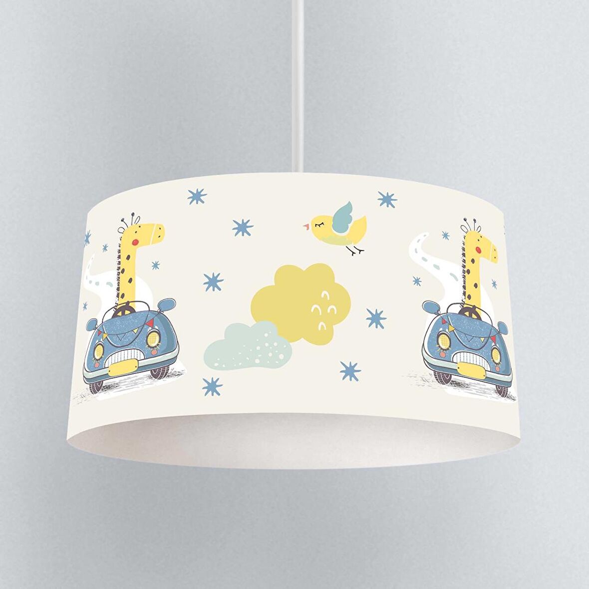 Çocuk Odası Dijital Baskılı Sarkıt Avize Model 134