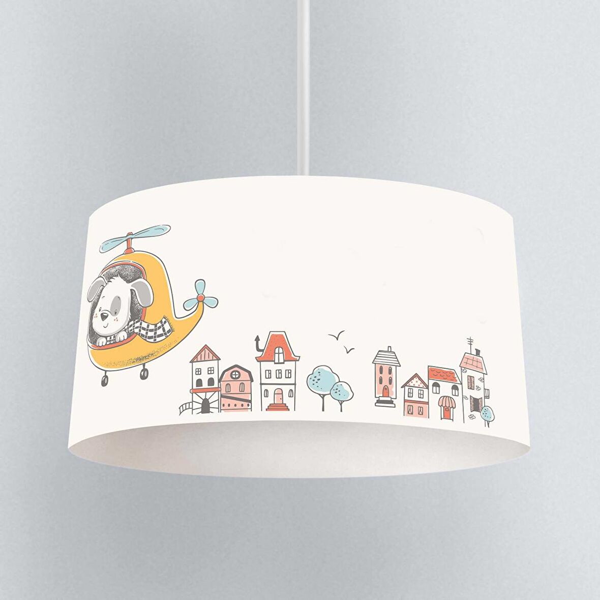 Çocuk Odası Dijital Baskılı Sarkıt Avize Model 136