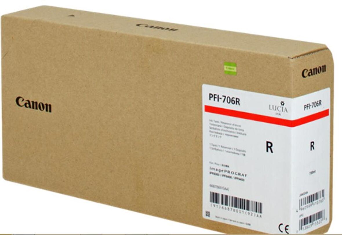 Canon Pfı 706R/6687B001 Red Kartuş