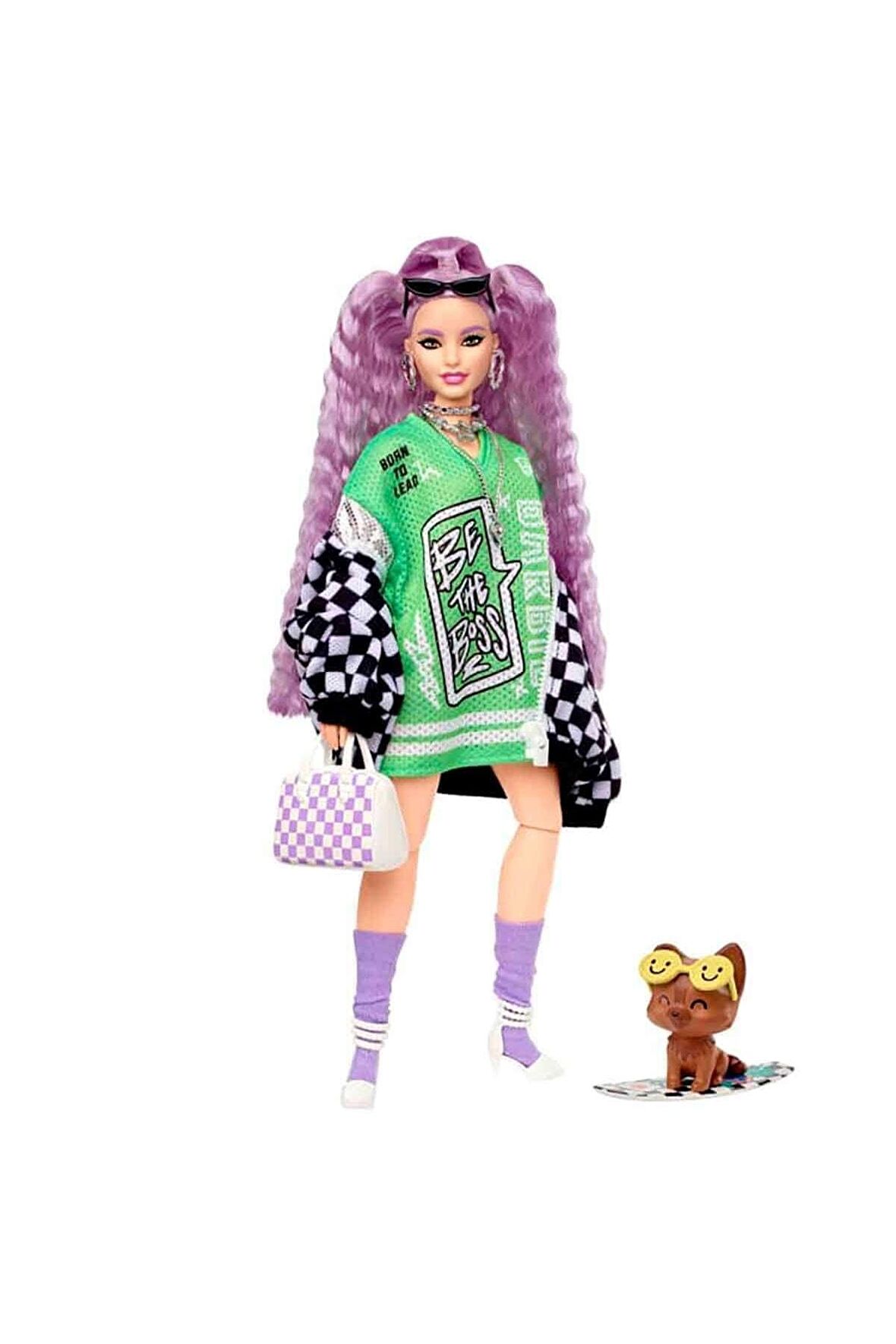 Barbie Extra Spor Ceketli Köpekli Barbie Extra Bebek Sporcu Barbie Extra