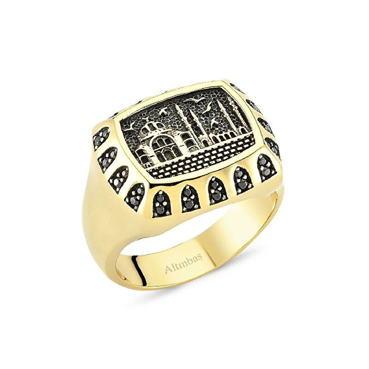 Altın Erkek Süleymaniye Camii Yüzük