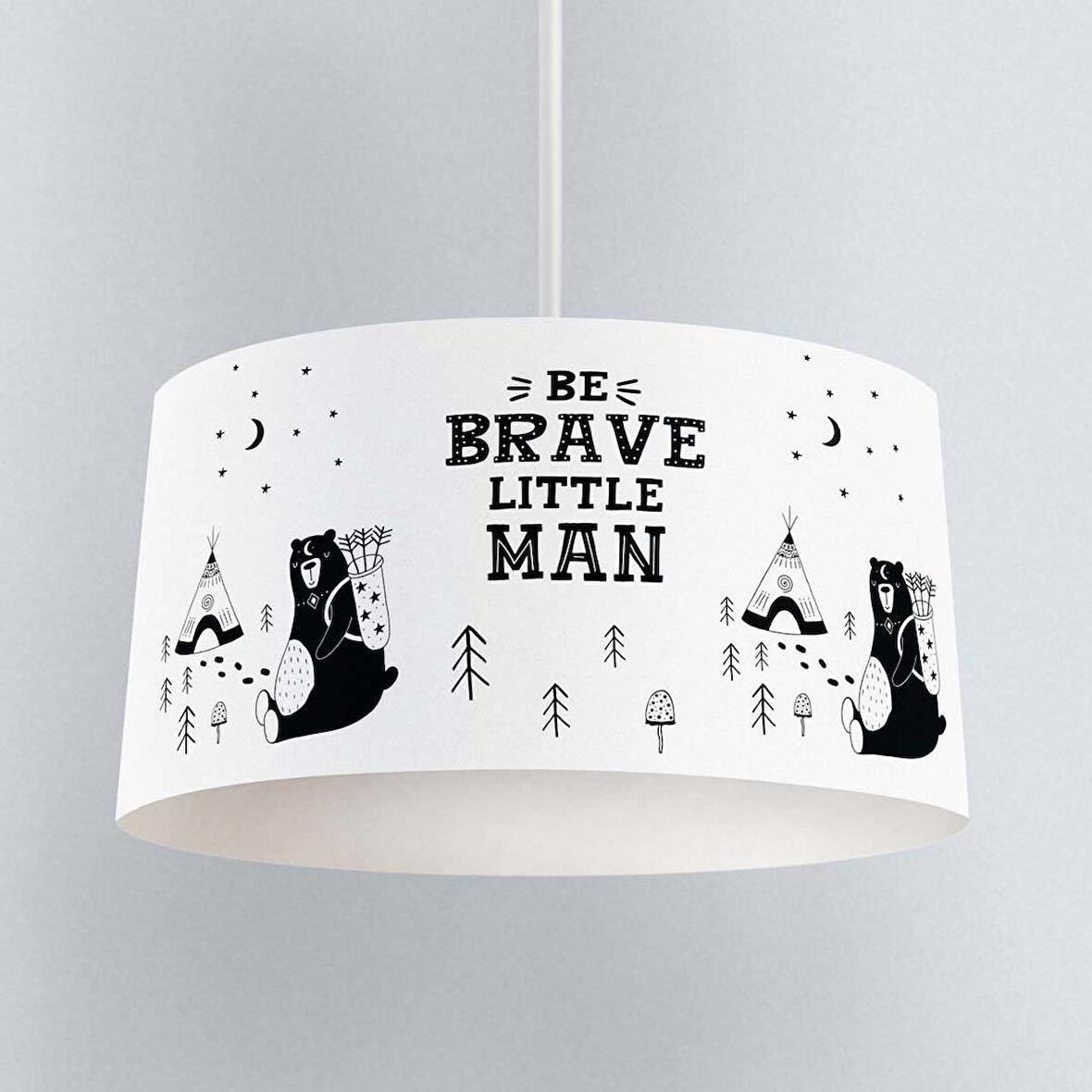 Çocuk Odası Dijital Baskılı Sarkıt Avize Model 175