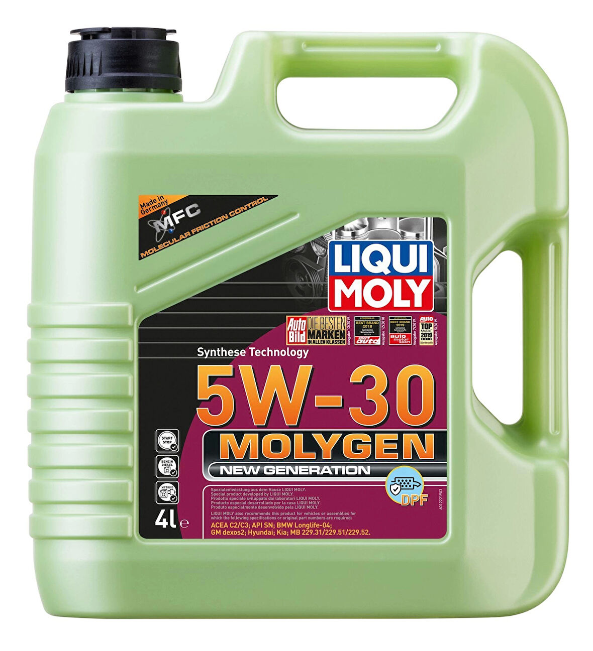 Liqui Moly 5W30 Motor Yağı Molygen New Generation 4 Litre (9089) 5W-30 Motor Yağı