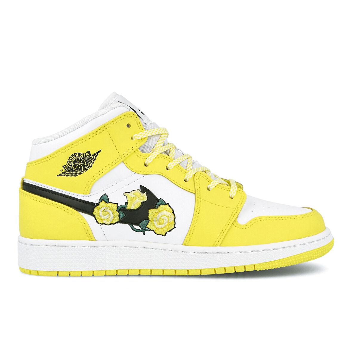 Jordan 1 Mid Dynamic Yellow Floral (GS) AV5174-700