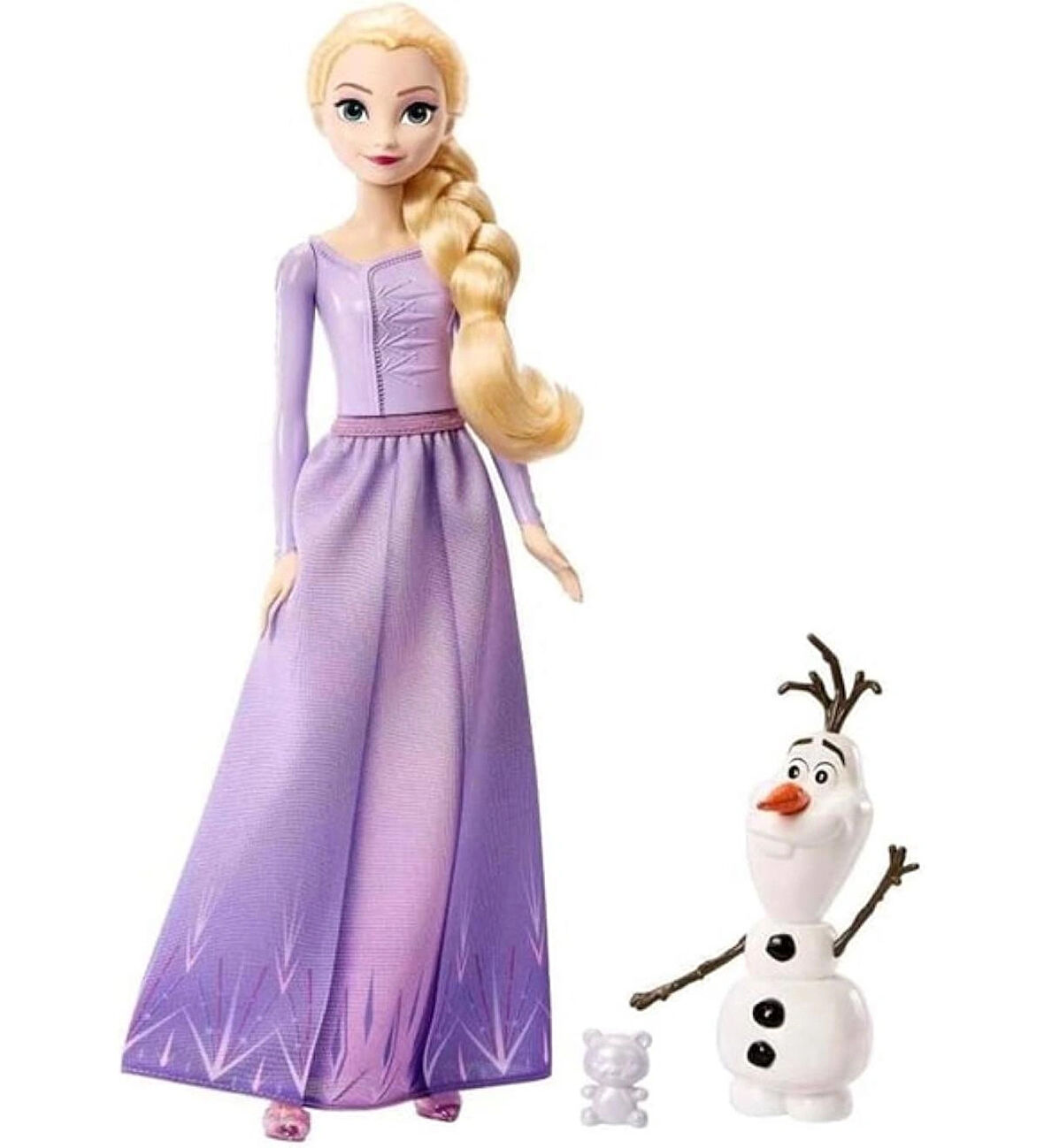 Frozen DİSNEY FROZEN ELSA ve OLAF KARLAR ÜLKESİ MODEL BEBEK 30 CM MOR ELBİSE