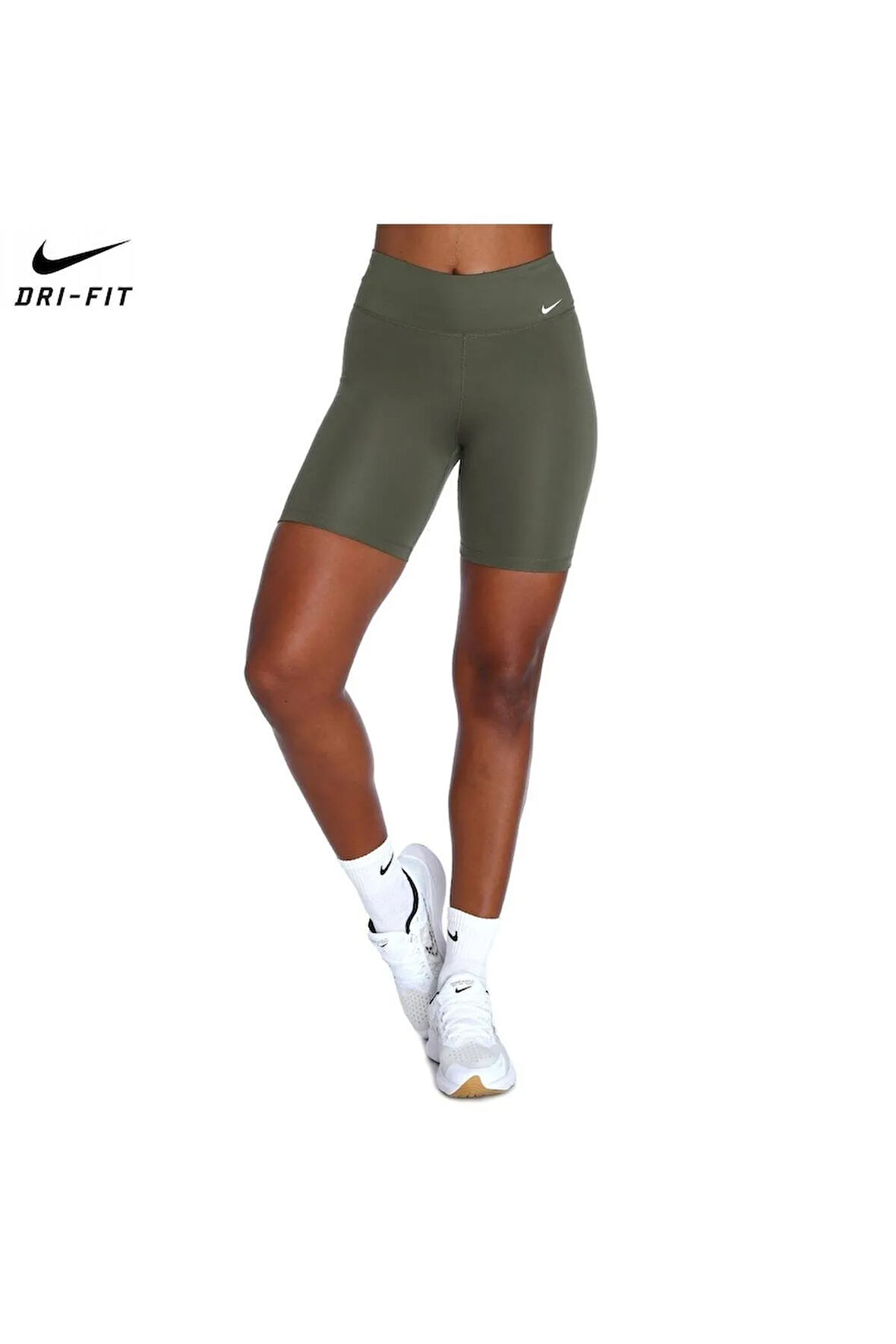 One Dri-Fit Kadın Haki Antrenman Şort DD0243-223