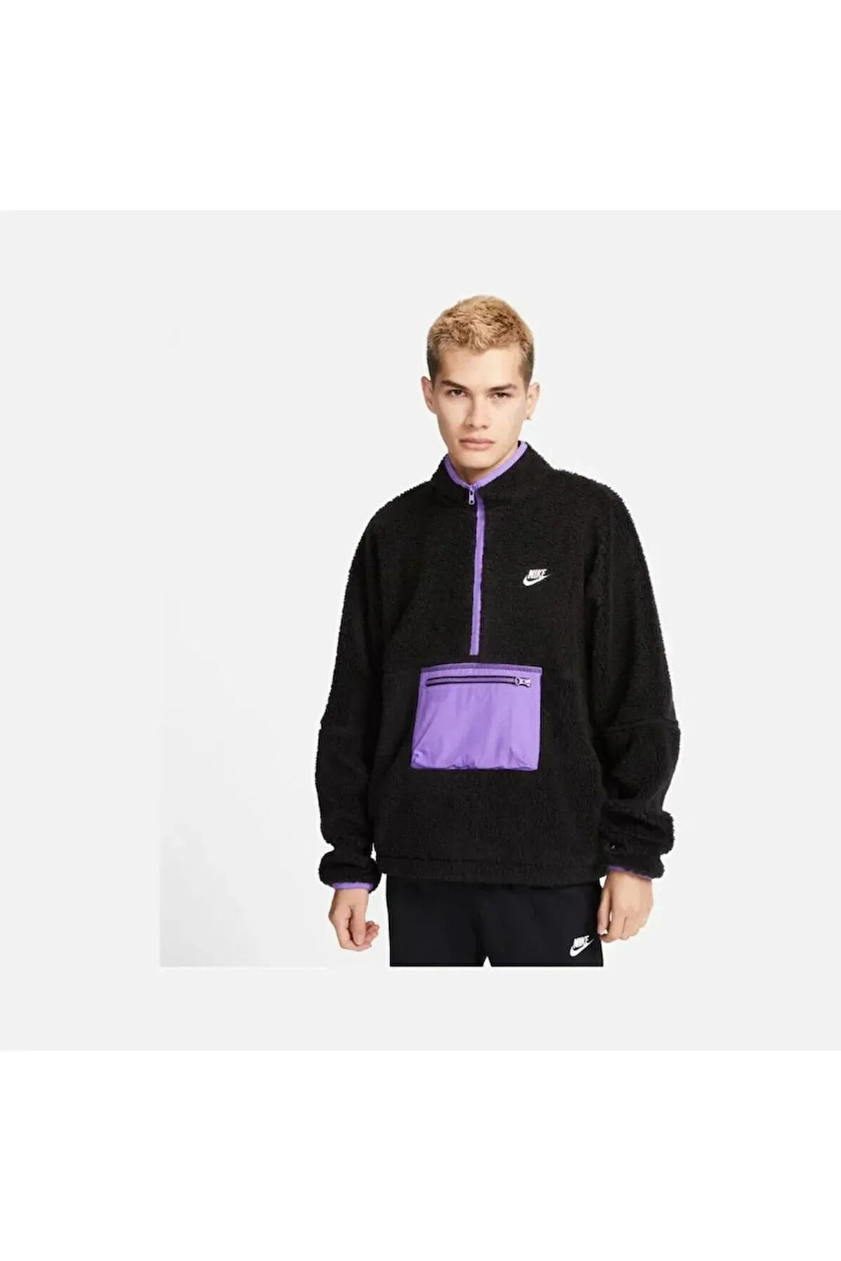 Sporswear Club Fleece Winterized 1/2 Zip Erkek Sweatshirt 00-dq-4880-010-010