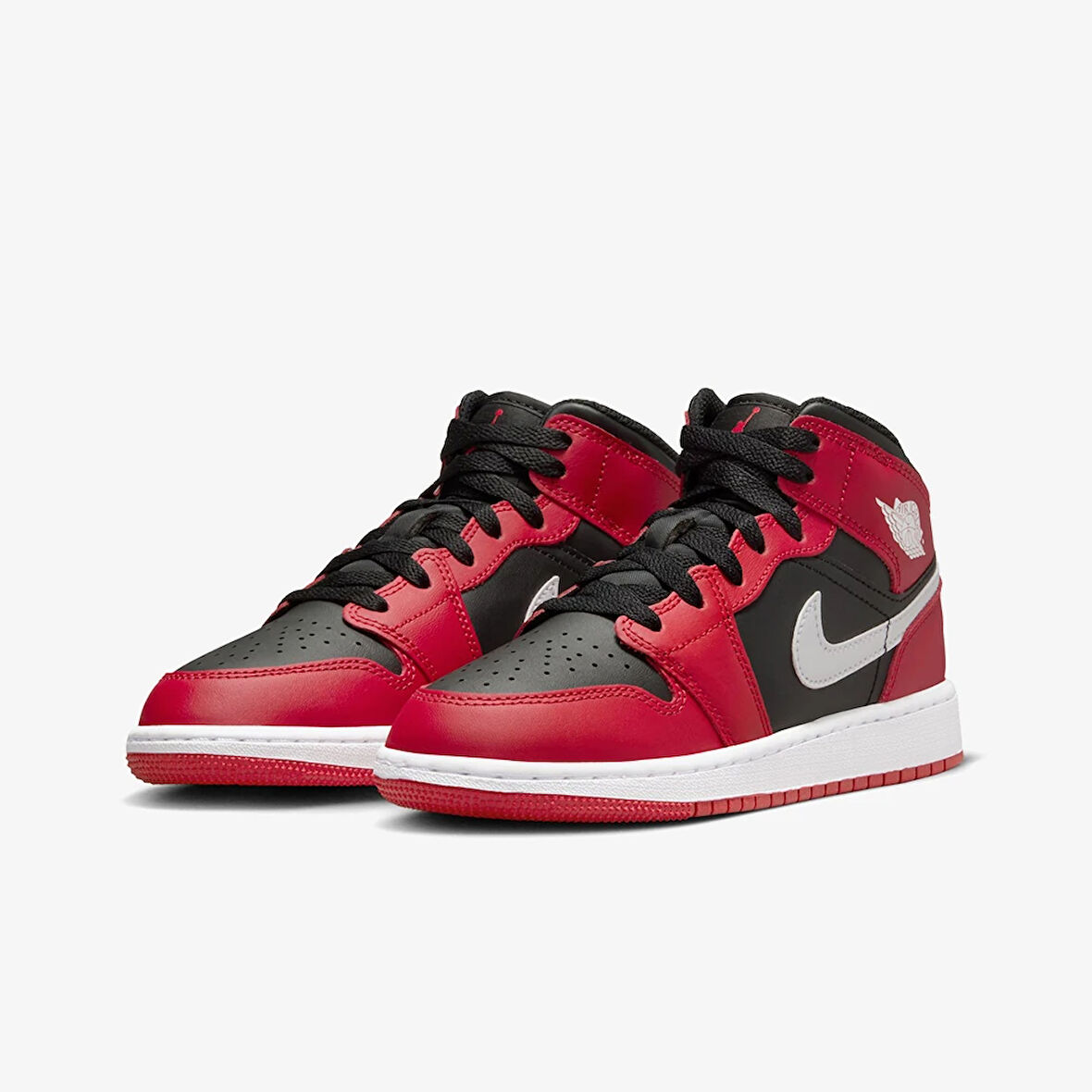 Air Jordan 1 Mid 'Gym Red Black White' (GS) DQ8423-061