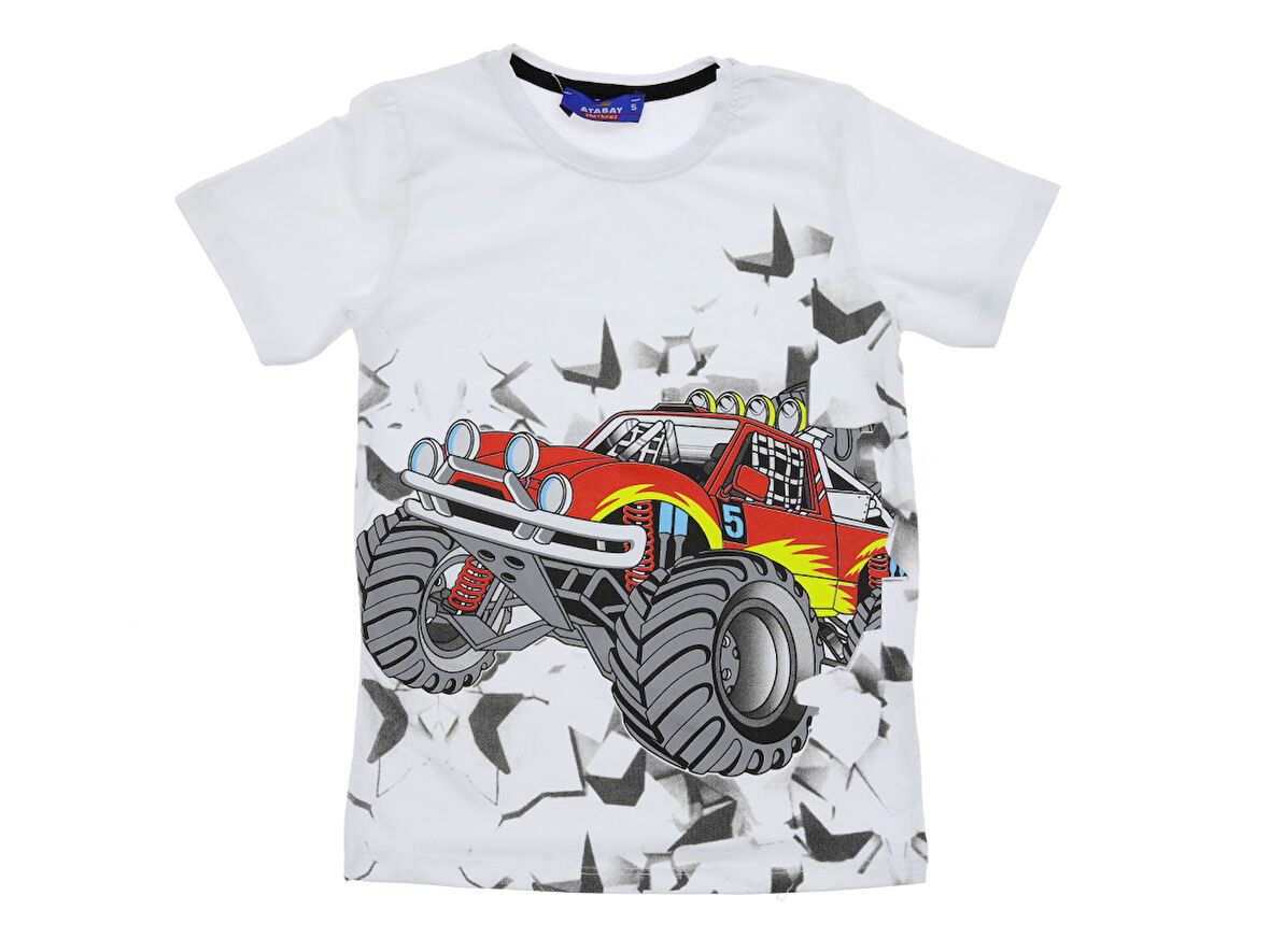 Erkek Çocuk T-Shirt Arabalı