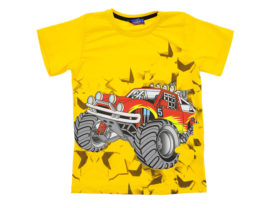 Erkek Çocuk T-Shirt Arabalı