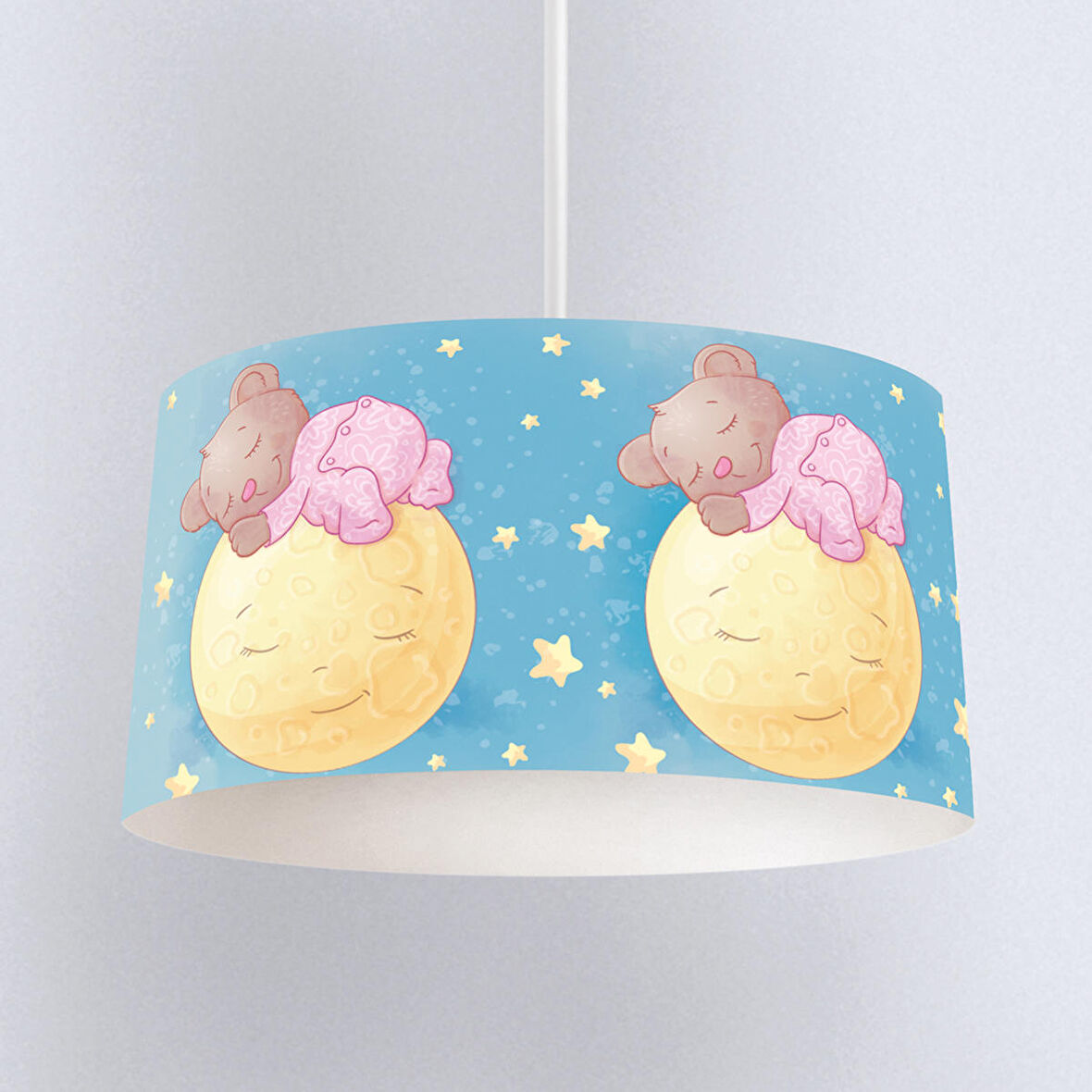 Çocuk Odası Dijital Baskılı Sarkıt Avize Model 203