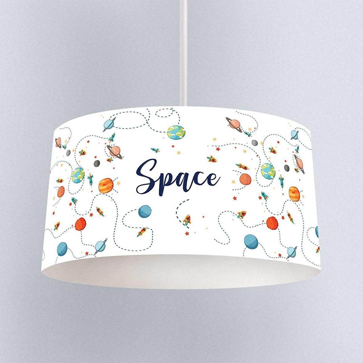 Çocuk Odası Dijital Baskılı Sarkıt Avize Model 205