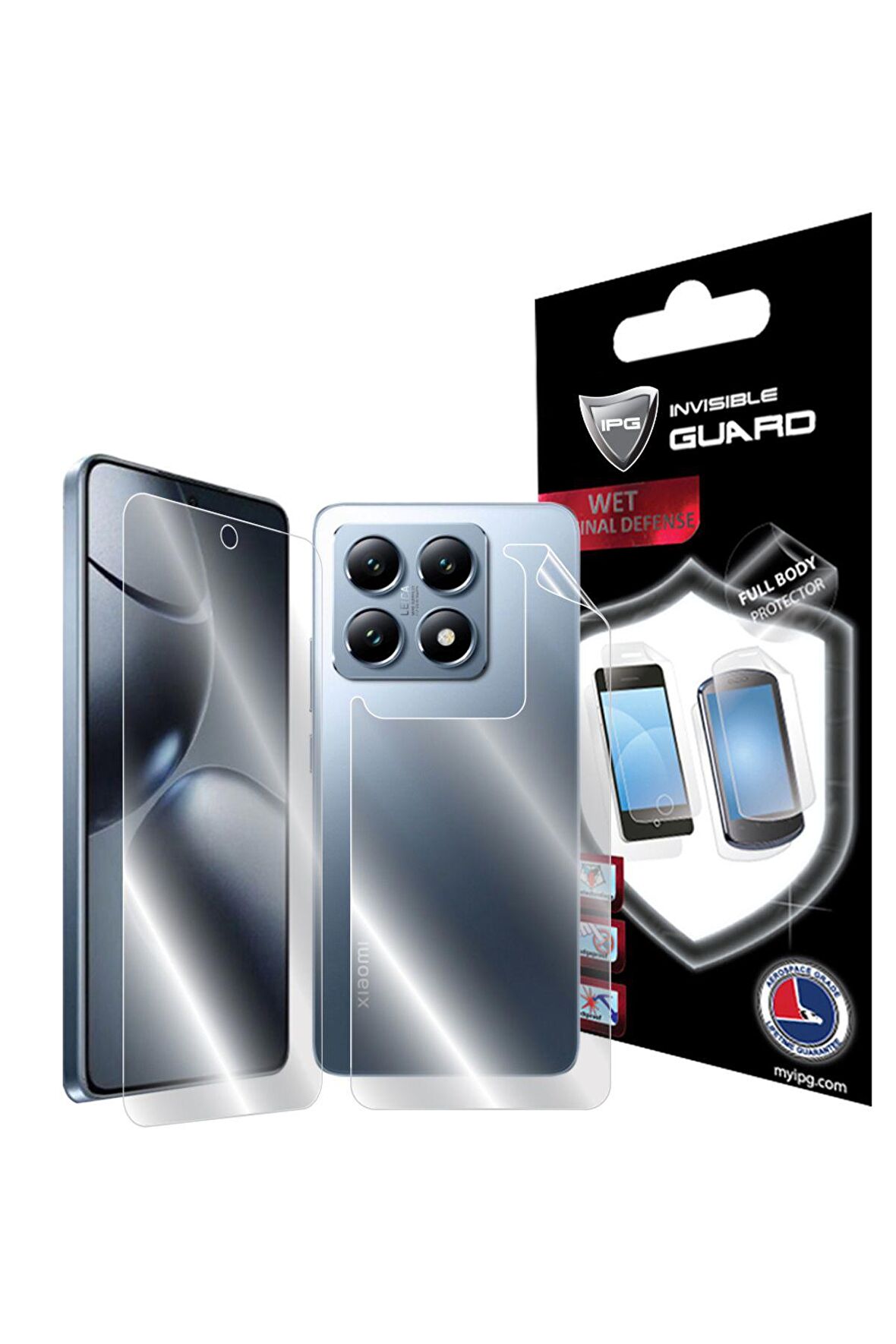 Xiaomi 14T için IPG Hydrogel Tam Kaplama (Ekran ve Arka Koruma)