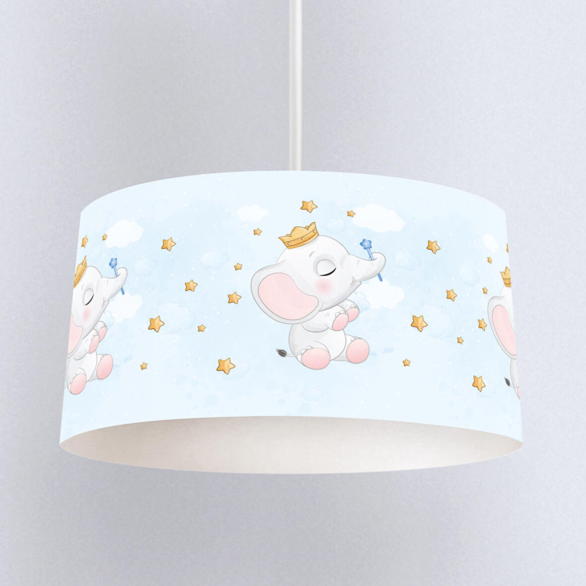 Çocuk Odası Dijital Baskılı Sarkıt Avize Model 217