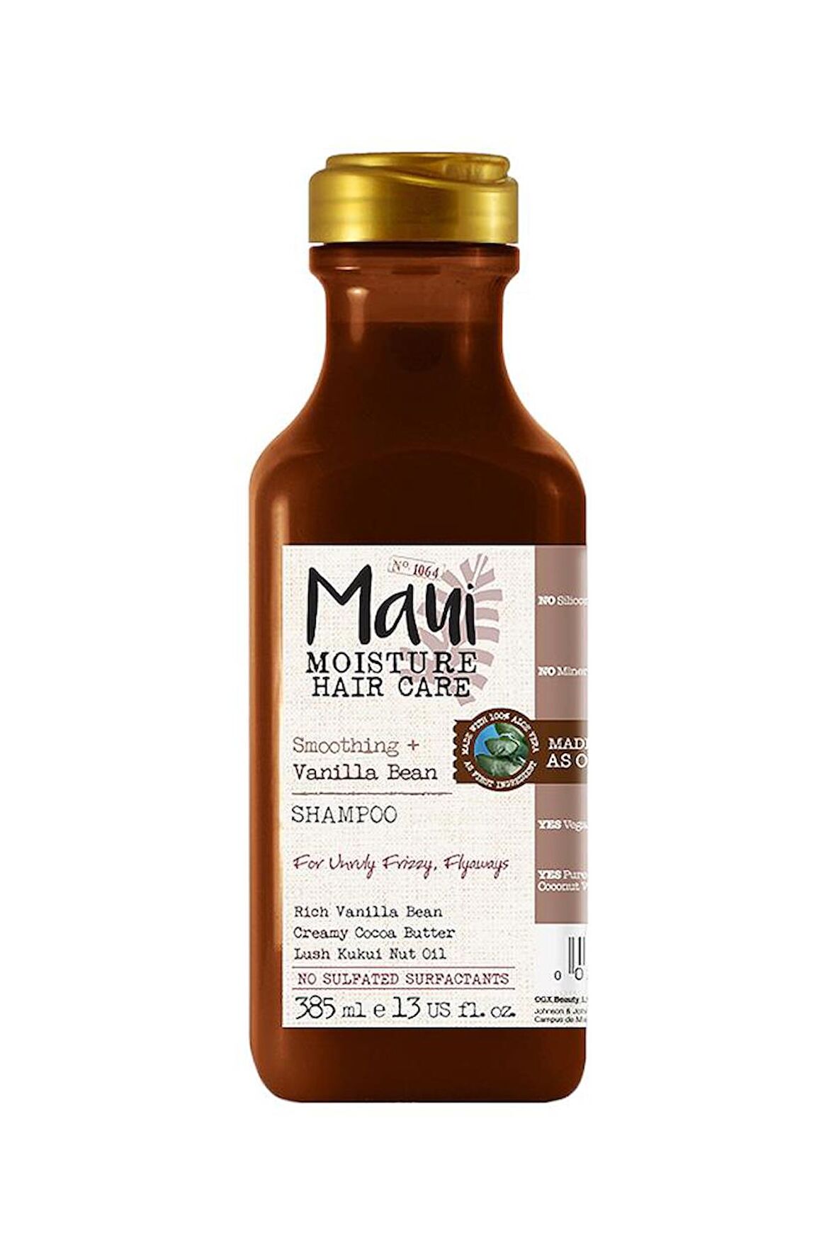 MAUI Moisture Hair Care Smoothing Vanilla Bean Shampoo 385 ml