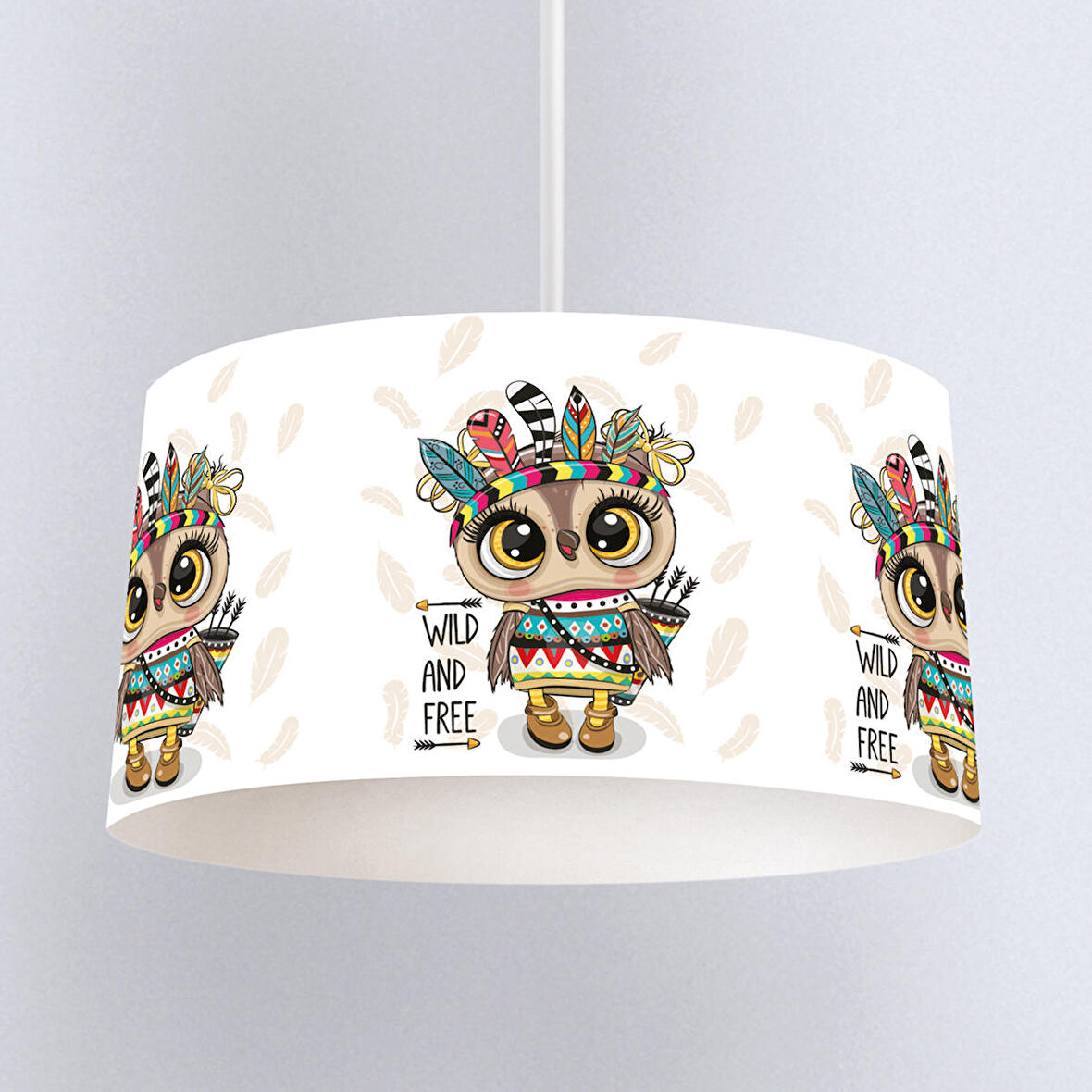 Çocuk Odası Dijital Baskılı Sarkıt Avize Model 231