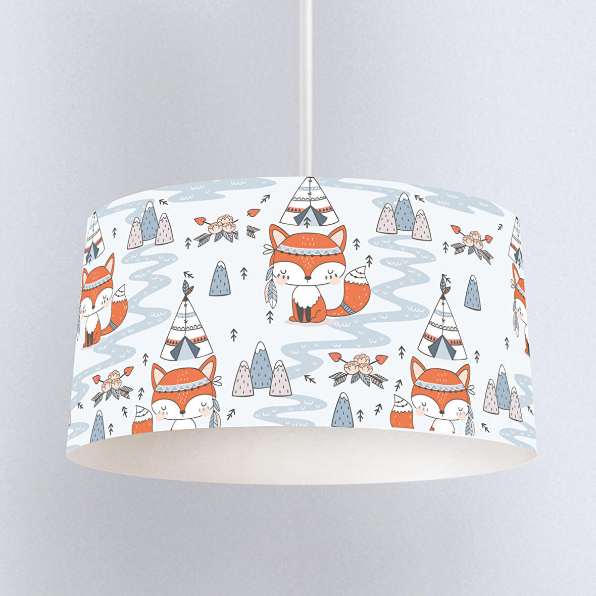 Çocuk Odası Dijital Baskılı Sarkıt Avize Model 237