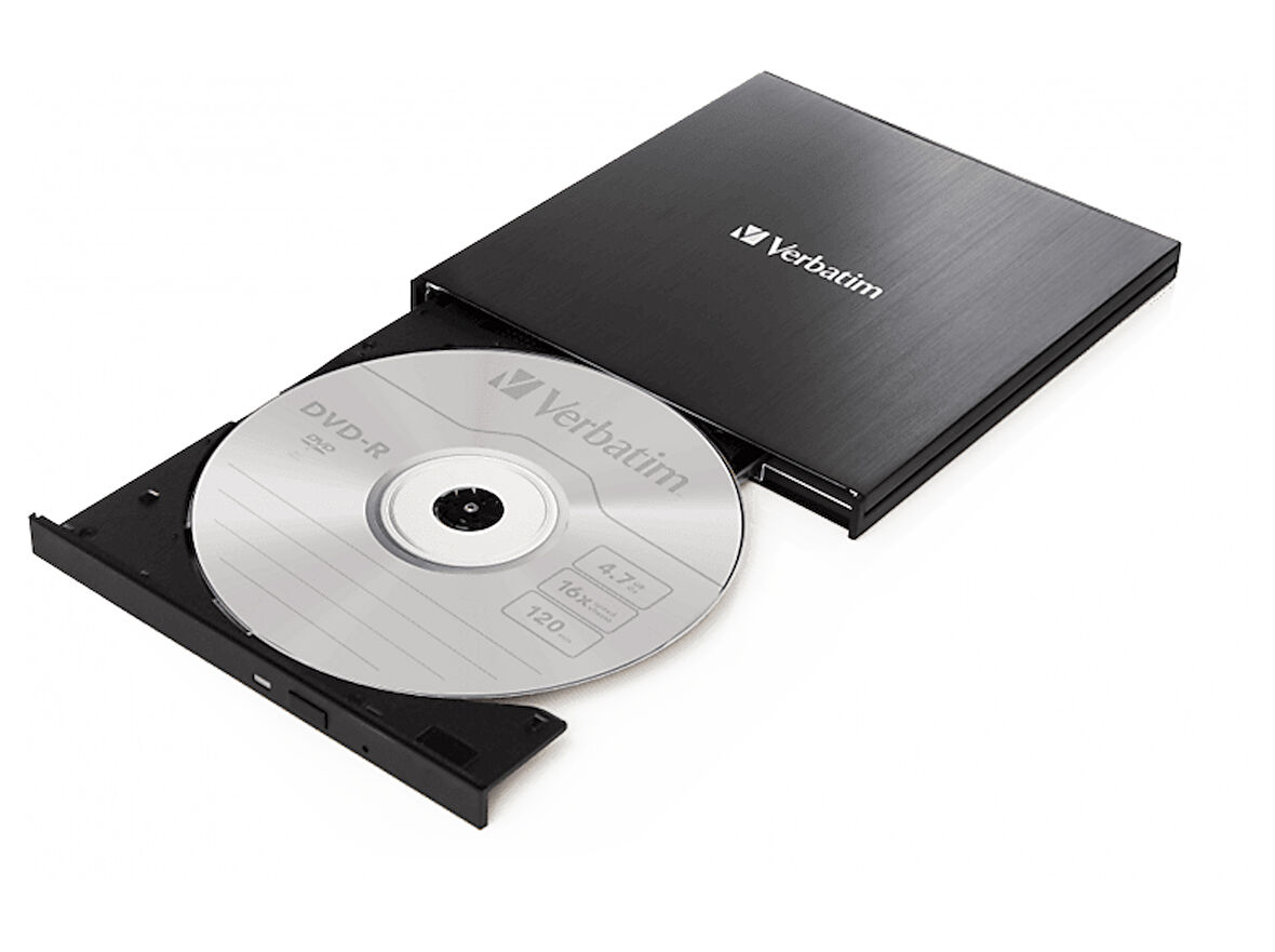 VERBATIM Harici External Slimline CD/DVD Yazıcı Siyah