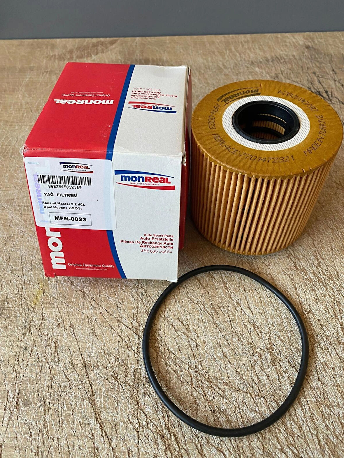 Monreal MFN-0023 Yağ Filtresi Master II-III Movano A-B 2.2DTI 2.2DCI 2.5DCI 7701479124 7700109402