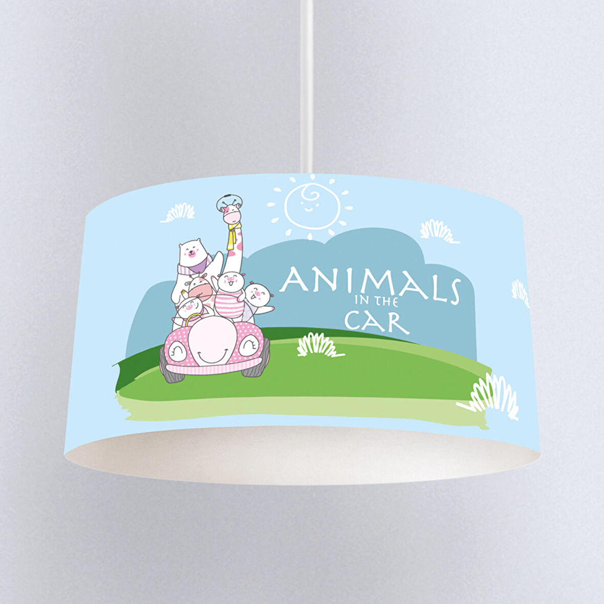 Çocuk Odası Dijital Baskılı Sarkıt Avize Model 252