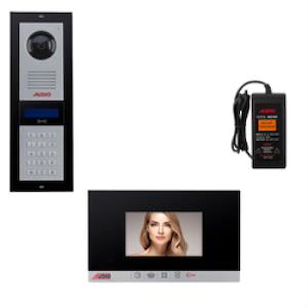 AUDIO 2 DAİRE GÖRÜNTÜLÜ SİSTEM SETİ (SİYAH ŞUBE)