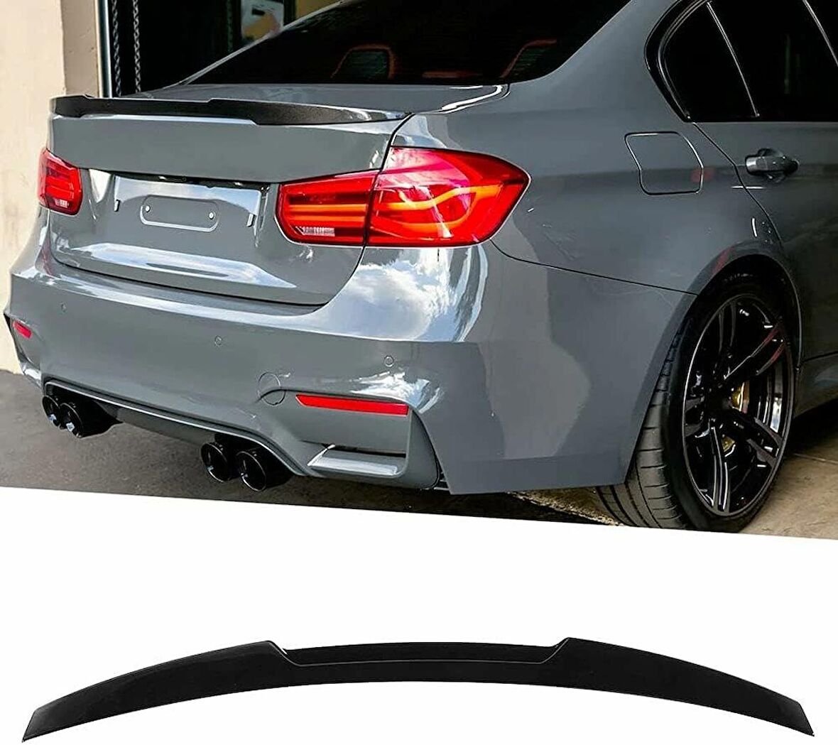 Bmw F30 M4 Boyalı Spoiler 2012+ sonrası (Pianoblack)