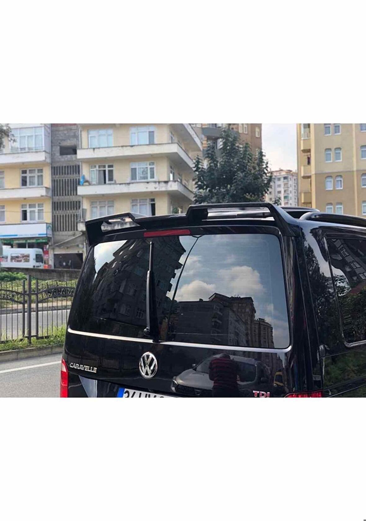 Vw Transporter t7 Boyalı Spoiler 2014+ sonrası (Pianoblack)