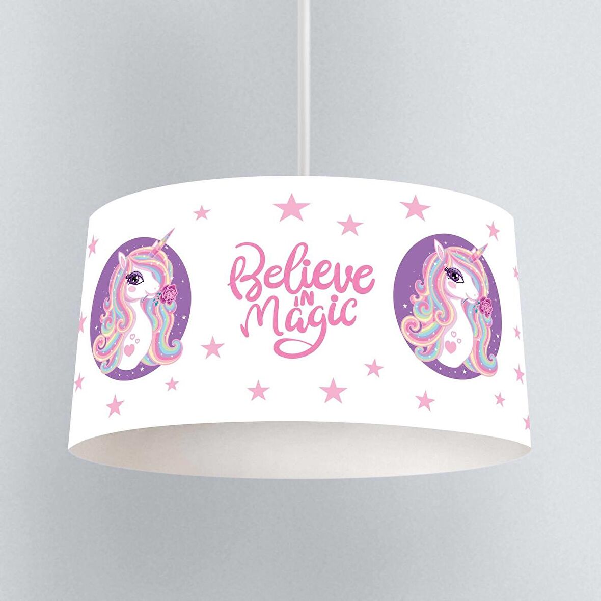 Çocuk Odası Dijital Baskılı Sarkıt Avize Model 259