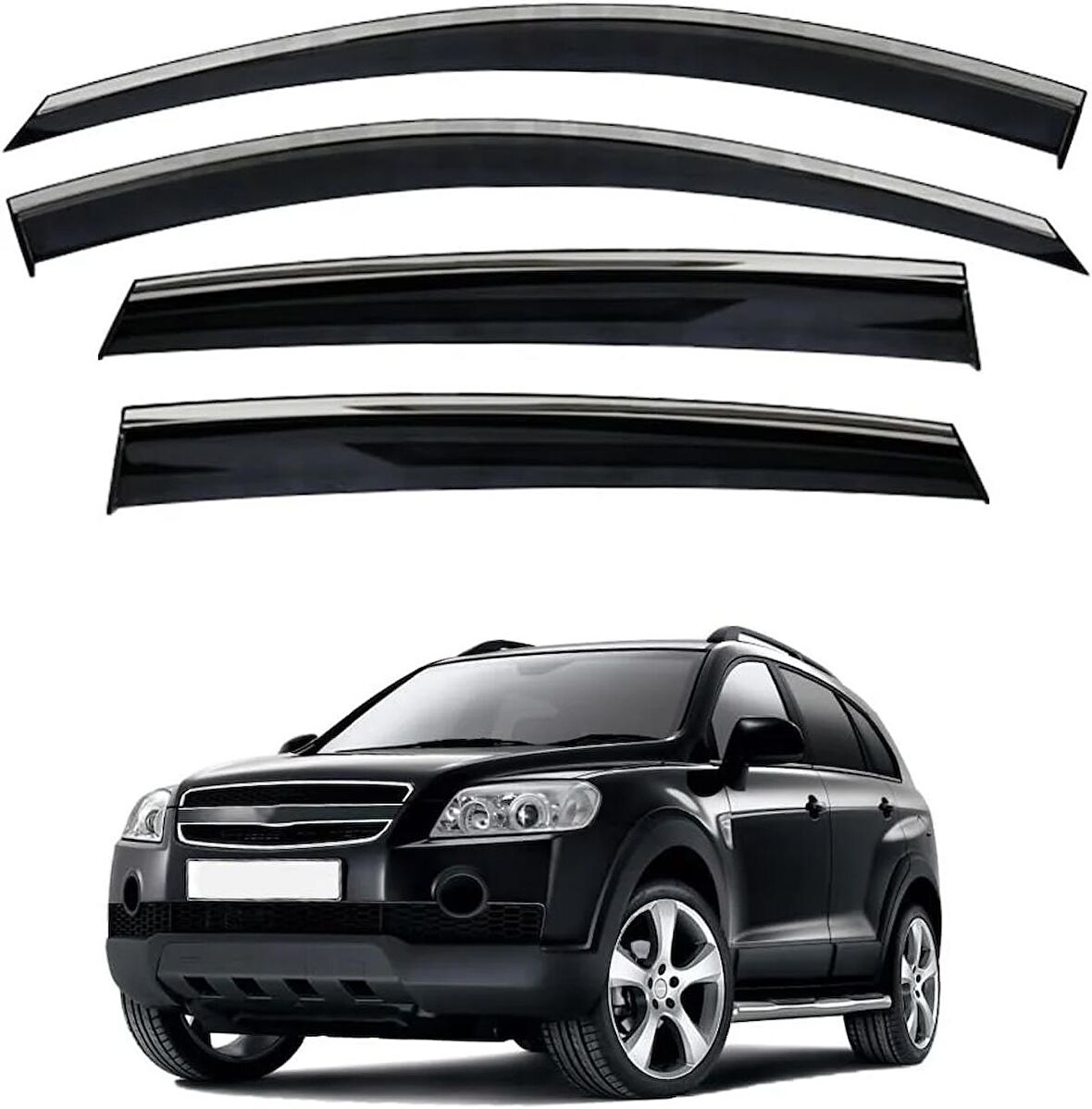 Chevrolet Captive Kromlu Cam Rüzgarlığı İthal 2007+ sonrası