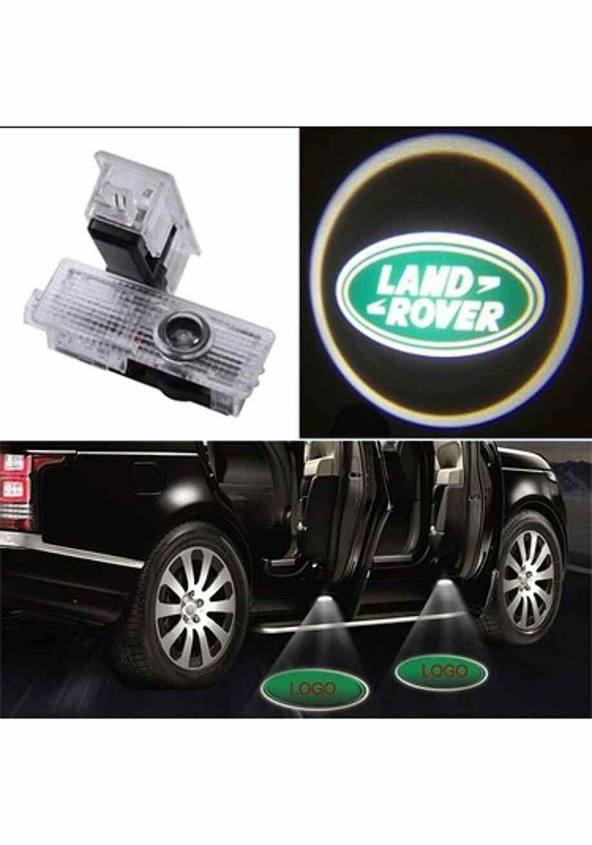 Land Rover Evoque kapı altı logo hayalet logo 2011 sonrası