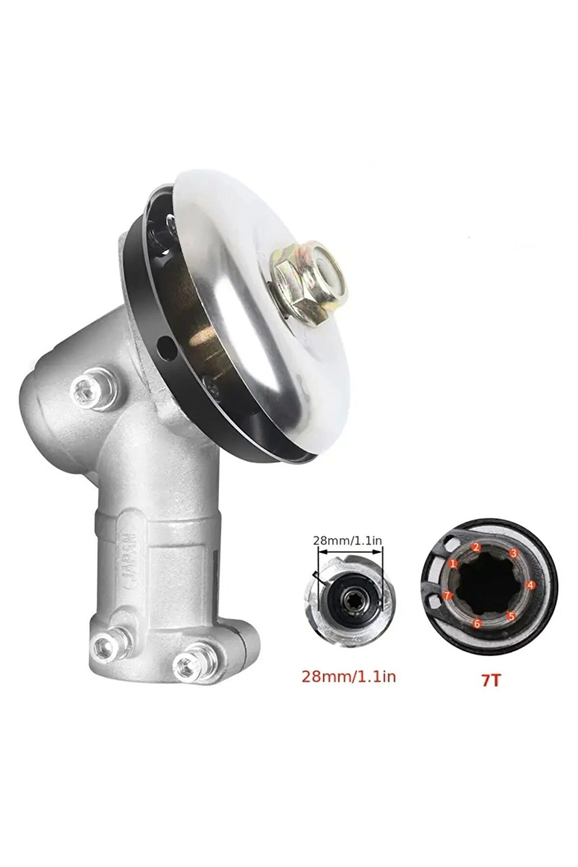 Çin Motorlu Tırpan Redüktör Dişli Gurubu 28 Mm 7 Diş Frezeli çin Grubu Tüm Modeller