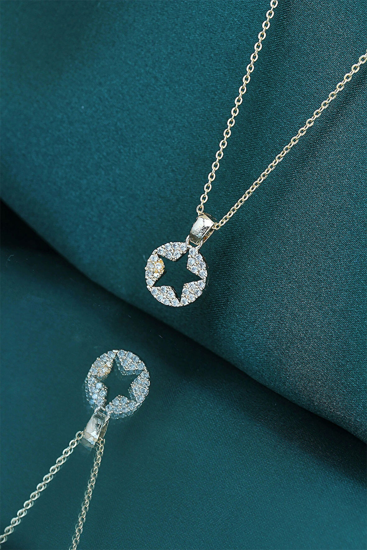 Yıldız Tasarım Gold Renk Kadın Kolye