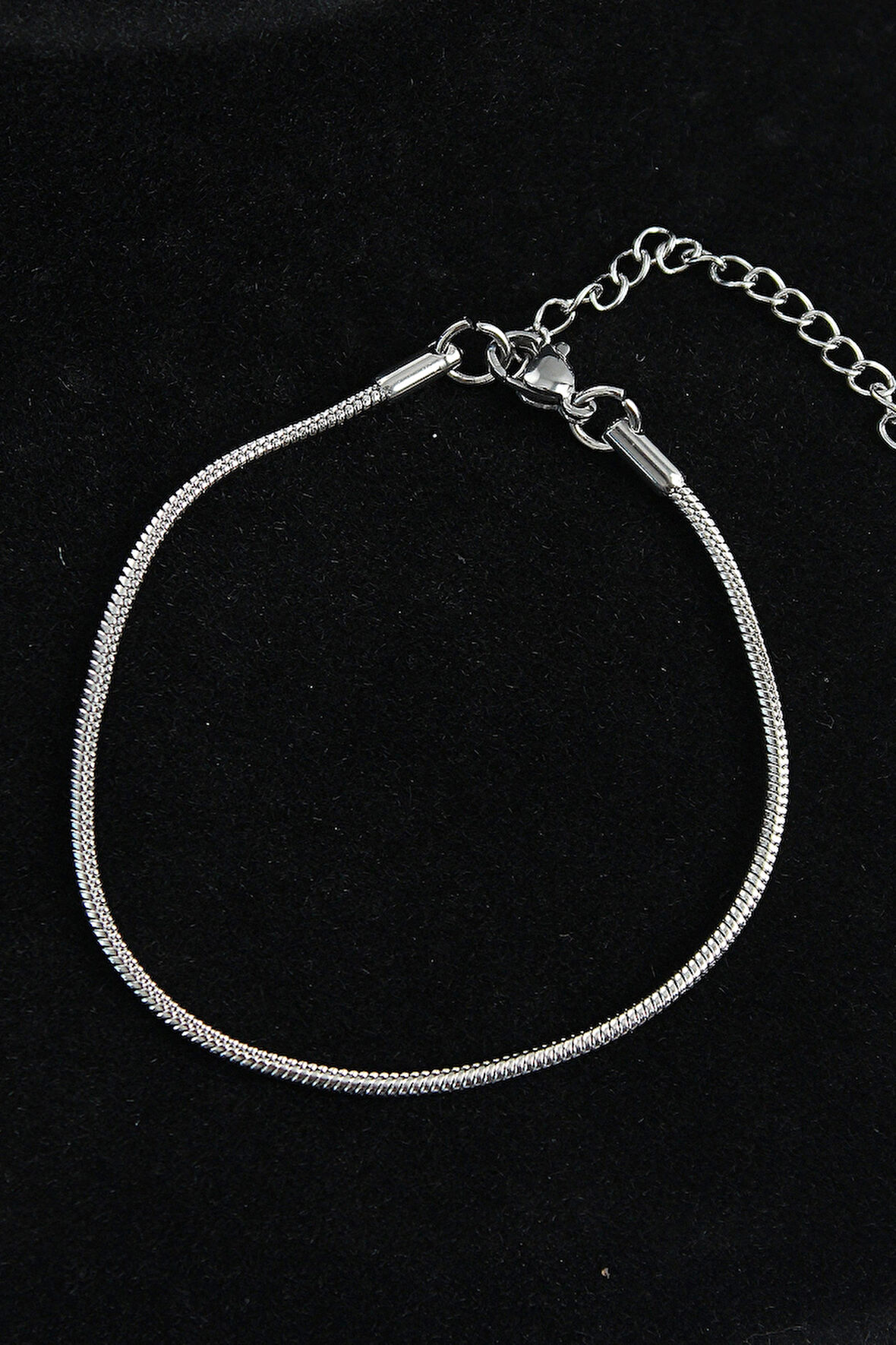 316L Çelik Oval İtalyan Model Gümüş Renk Erkek Bileklik