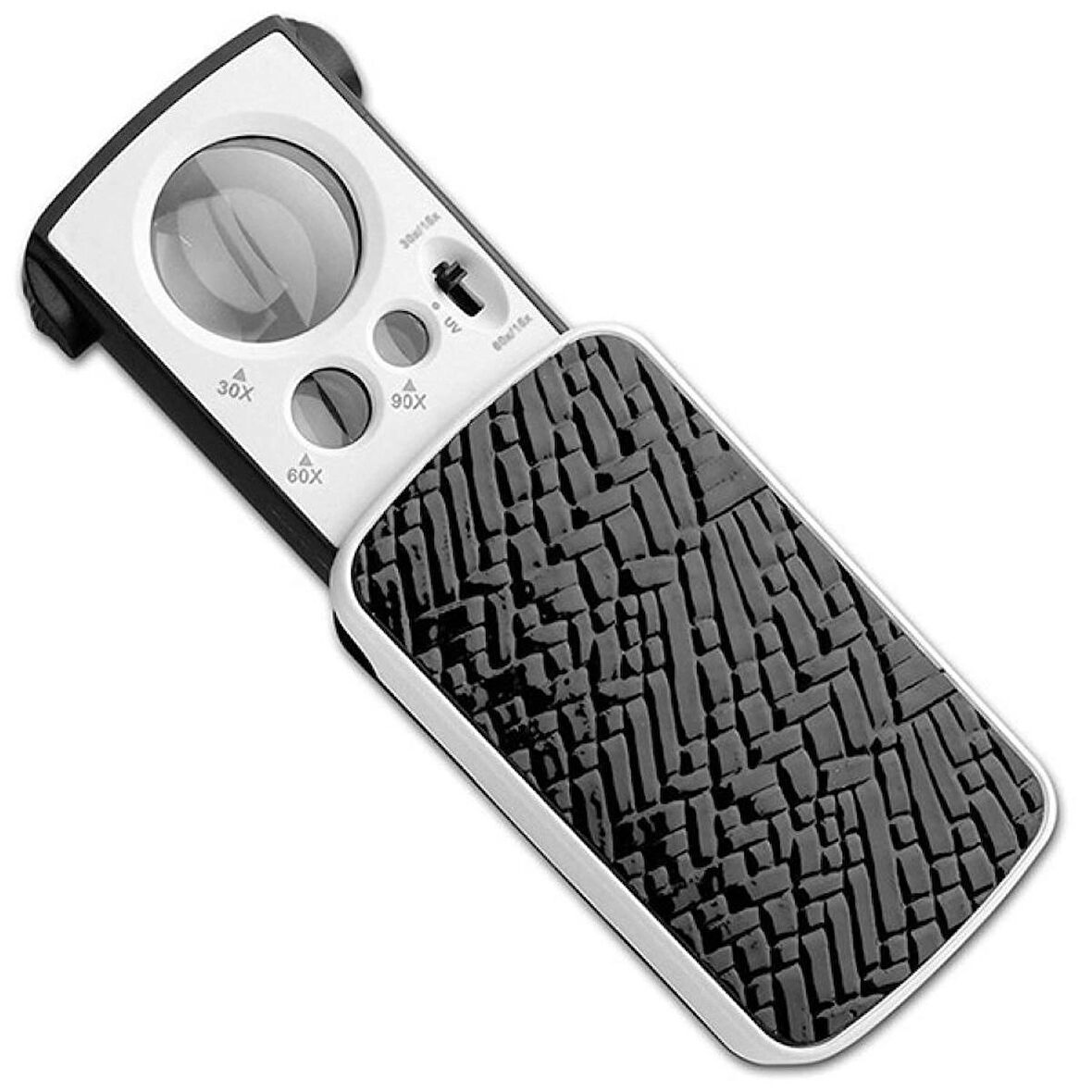 Texta Üç Mercekli Işıklı Büyüteç 30X 60X 90X