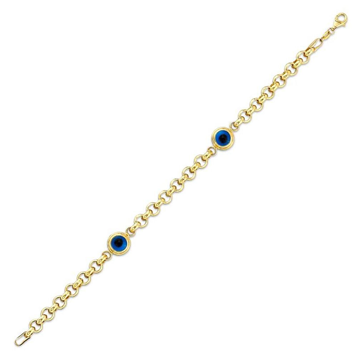 Nazar Boncuklu Altın Bileklik - 14K - 8.44gr