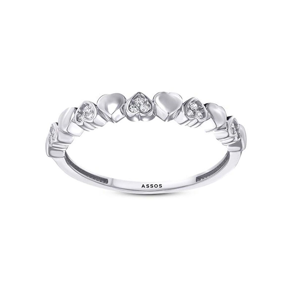 Kalpli Taşlı Altın Yüzük