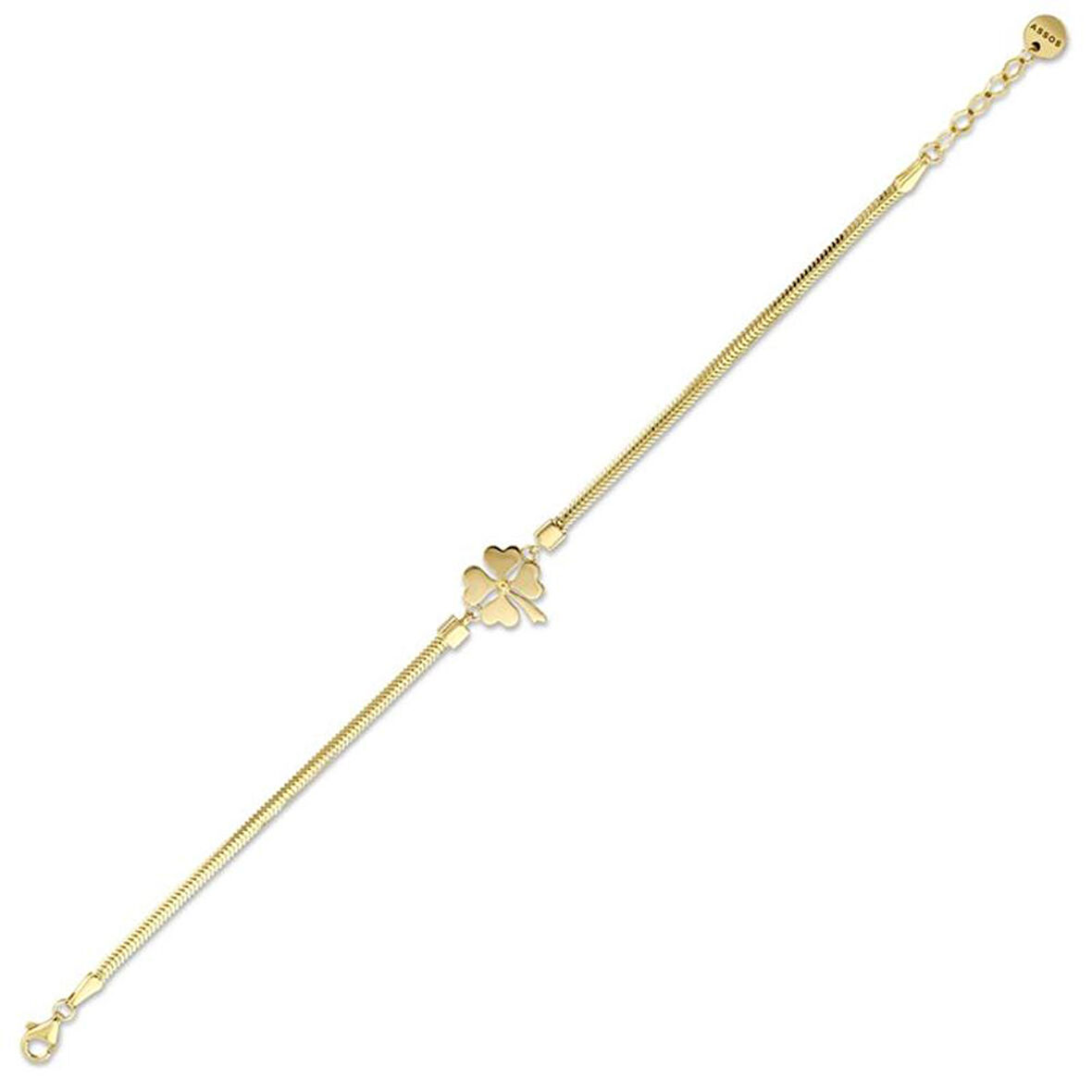 Yonca Figürlü Altın Bileklik - 14K - 3.28gr