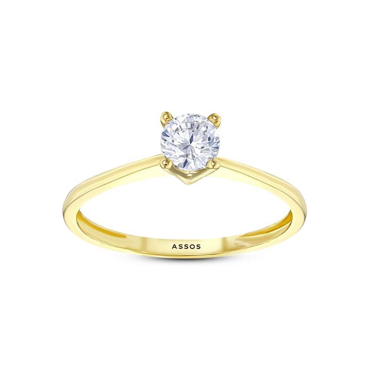 Altın Tektaş Yüzük