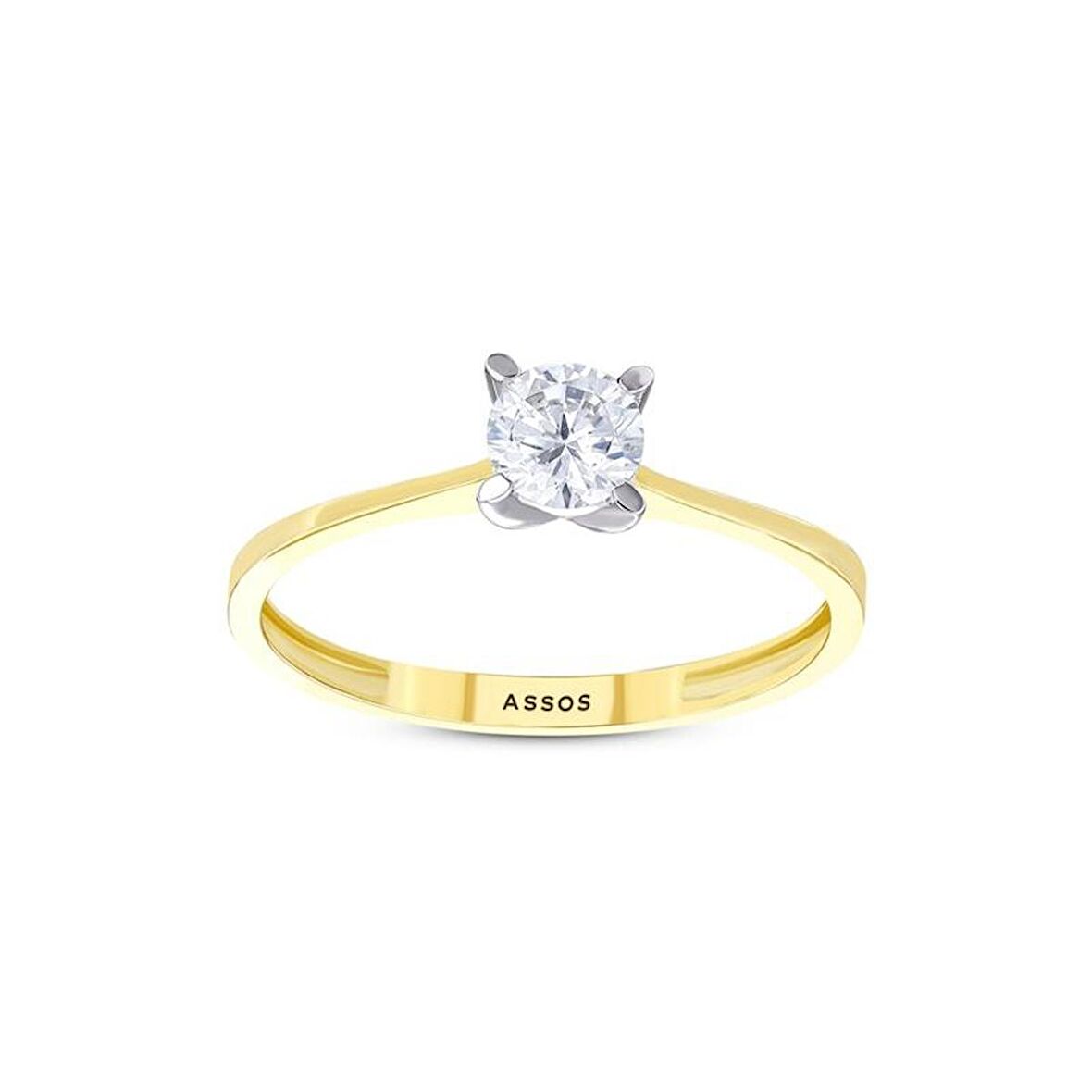 Altın Tektaş Yüzük