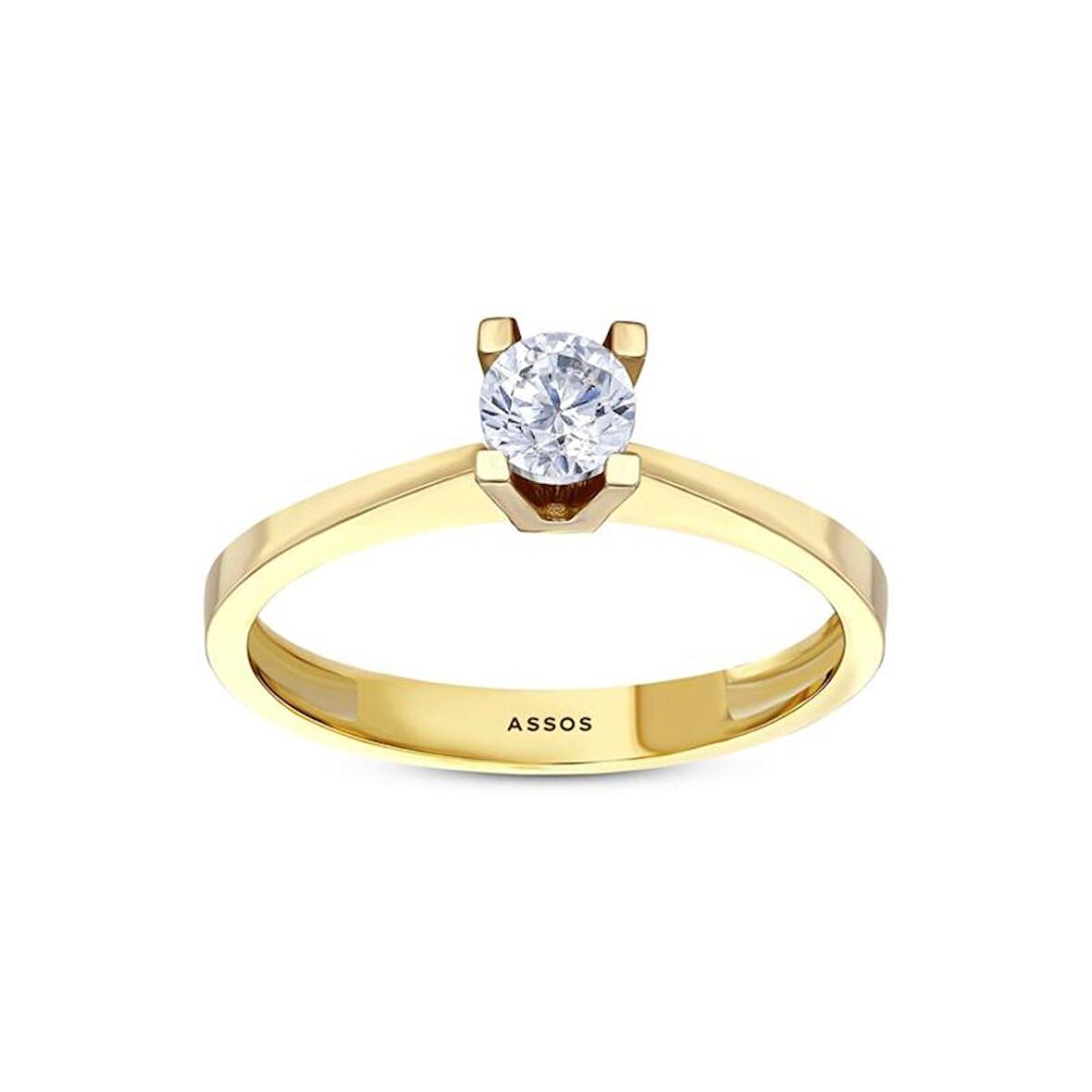 Altın Tektaş Yüzük