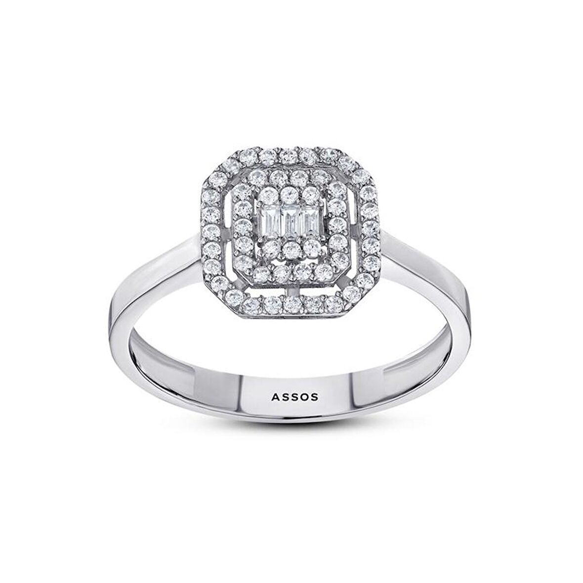 Baget Taşlı Altın Yüzük